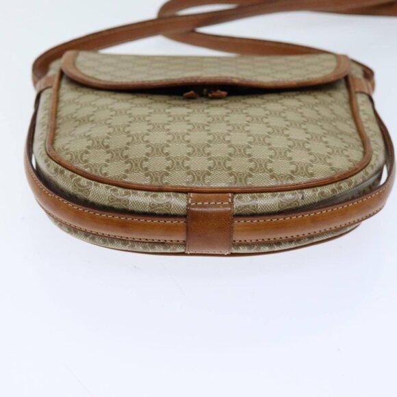 CELINE Macadam Canvas Shoulder Bag Beige Auth - Picture 5 of 16